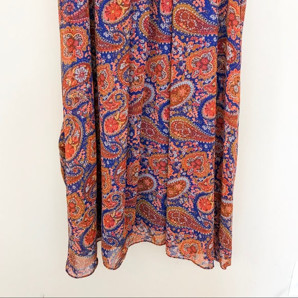 AURA Paisley Strappy Shift Dress - Picture 4 of 8
